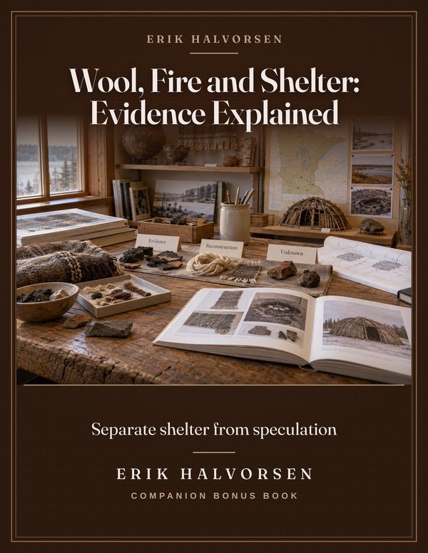 Wool, Fire and Shelter: Evidence Explained bonus book cover